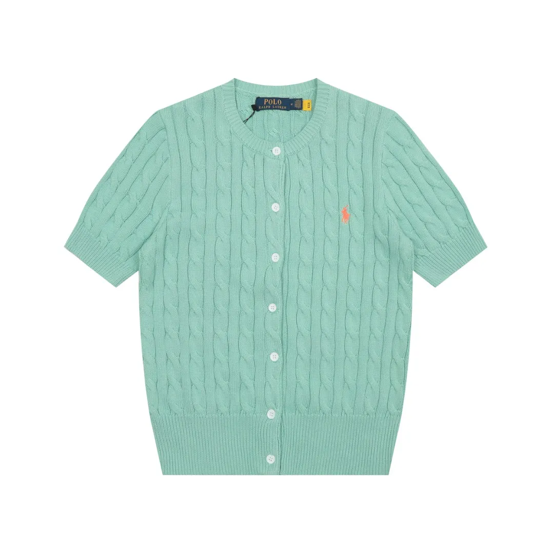 🅿️176 "Top quality" Style number: DS021# (not off the shelves all year round) [Ralph Lauren round neck cardigan solid color pony embroidered logo knitted short sleeves] ✅Ralph Lauren classic basic versatile all-season cardigan knitted short sleeves ✅Main supplier platform live broadcast Wholesale entities Replenish when out of stock Not off the shelves ✅ZP quality 1:1 version Scan the code to enter the GF website Counter quality ✅Details and quality are the only one in Guangzhou. Imported quality cotton yarn, focusing on high-end, cost-effective. Needless to say good quality. ✅The version is restored to the original order. The maximum size can be worn up to 160 pounds. Loose, comfortable and stress-free.